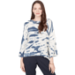 Petites Skyes the Limit Fresh Start 3/4 Sleeve Crew Neck Tie Dy - image 1