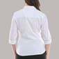 Womens Zac & Rachel 3/4 Sleeve Mini Hearts Casual Button Down - image 2