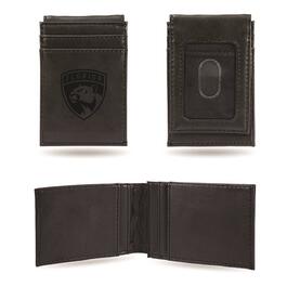 Mens NHL Florida Panthers Faux Leather Front Pocket Wallet
