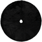 Northlight 48in. Faux Black Sable Fur Christmas Tree Skirt - image 2