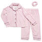 Toddler Girl Laura Ashley® Stripe Pajama Set with Scrunchie - image 2