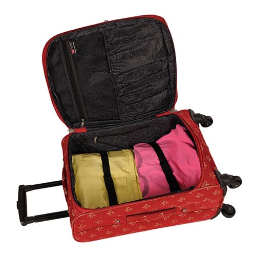 American Flyer Fleur De Lis 5pc. Luggage Set - Red