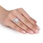 Gemstone Classics&#8482; Pearl & Sapphire Floral Ring - image 5