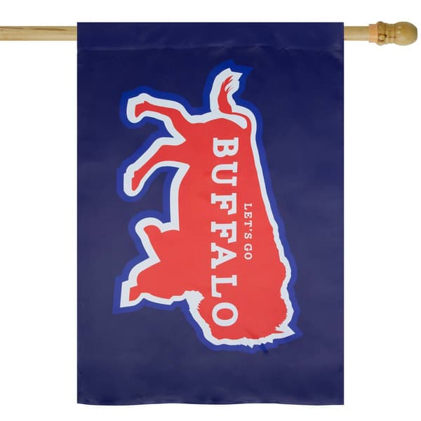 Northlight Seasonal Navy "Let''s Go Buffalo" House Flag