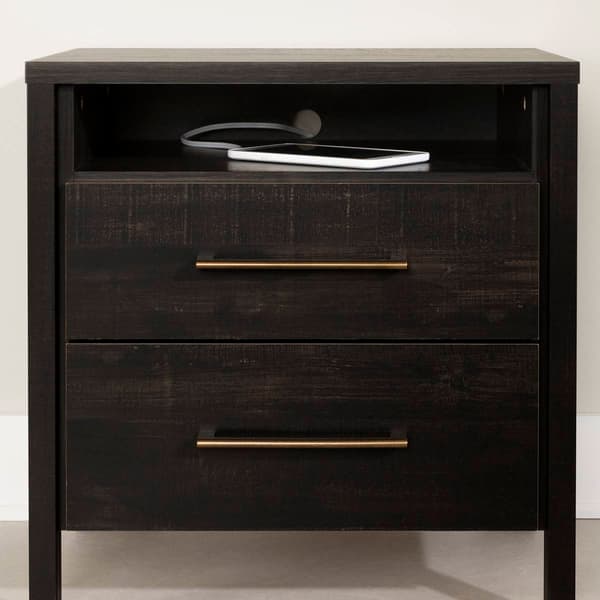 South Shore Gravity 2-Drawer Nightstand