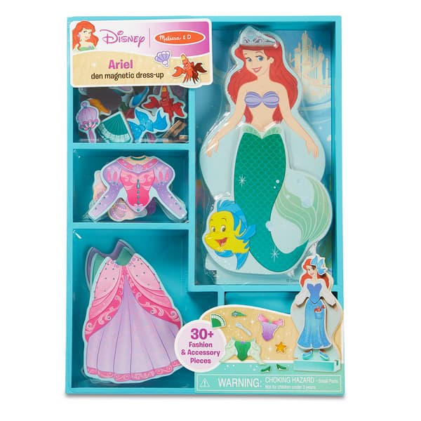 Melissa & Doug&#40;R&#41; Disney Ariel Wooden Magnetic Dress-Up Board - image 