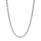 22in. Sterling Silver Polished Rope Chain Necklace - image 1