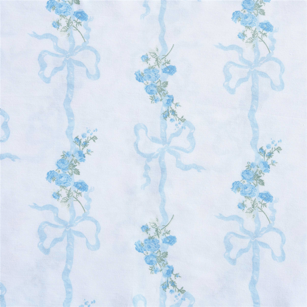 Laura Ashley® Floral Ribbon Percale Sheet Set