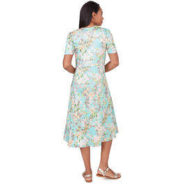 Womens Skye''s The Limit Soft Side Printed Elbow Sleeve Dress