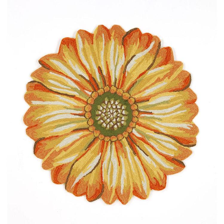 Liora Manne Frontporch Sunflower Round Area Rug