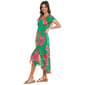 Womens Robbie Bee Sleeveless Floral Asymmetric Hem Dress - image 4