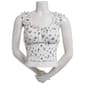 Juniors Love Tree Floral Smock Ruffle Sleeve Cropped Tank Top - image 1