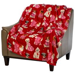 Ashley Cooper™ Valentine''s Day Puppy Plush Throw