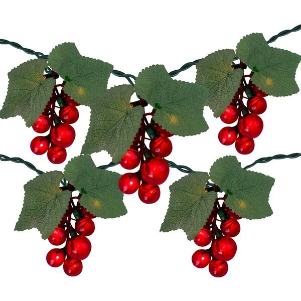 Northlight Seasonal 5 Red Grape Cluster String Lights - image 