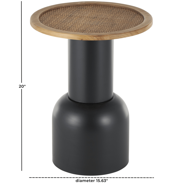 9th & Pike® Bohemian Black Metal Accent Table
