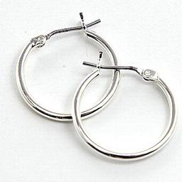Nine West Silver Medium Hoop Earrings