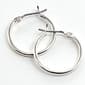 Nine West Silver Medium Hoop Earrings - image 1