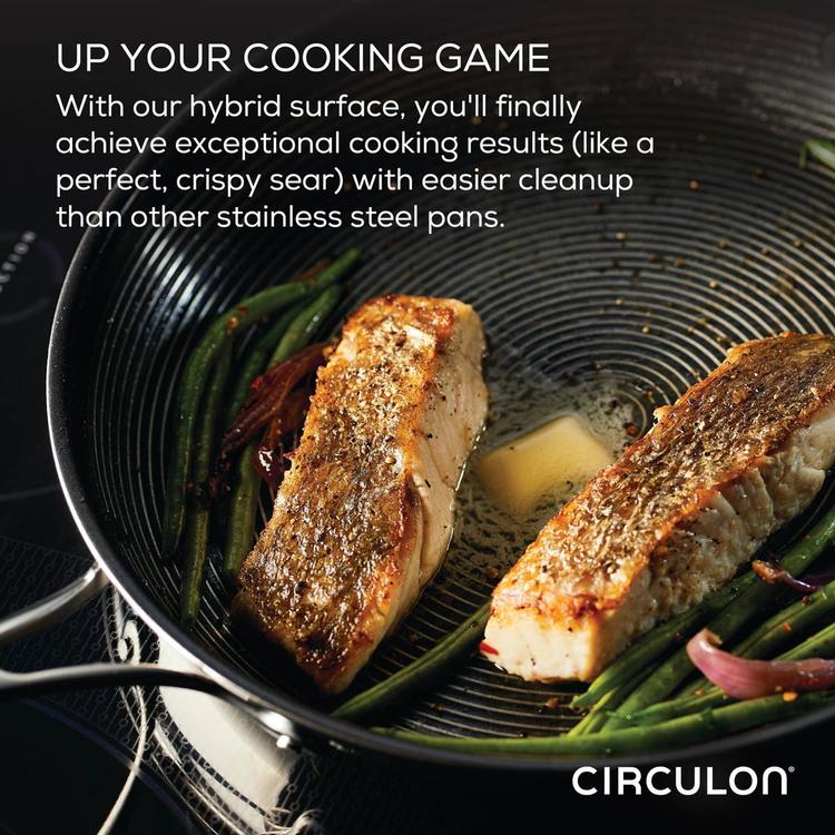 Circulon® 3pc. Stainless Steel Chef Pan and Utensil Set