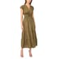 Womens Cece Short Sleeve V Neck Poplin Maxi - image 1