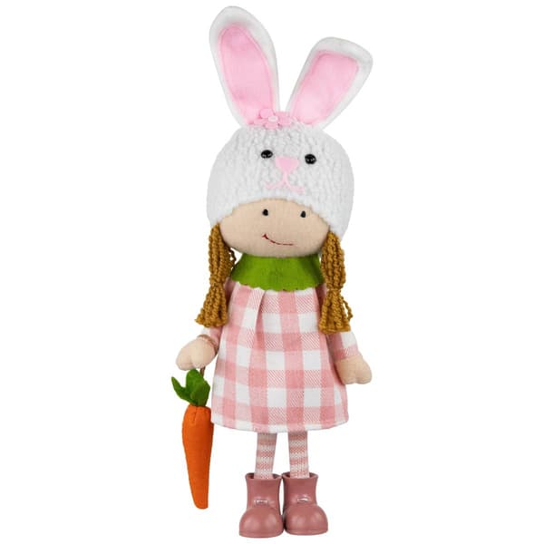 Northlight Seasonal Standing Girl in Bunny Hat Easter Figurine - image 