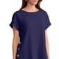 Petite Jones New York Short Cuff Sleeve Solid Side Button Blouse - image 3