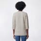 Womens Robert Louis 3/4 Sleeve Round Neck Side Button Sweater - image 2