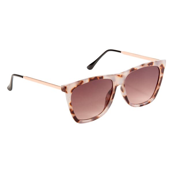 Womens Fantas Eyes Round Flatter Top Sunglasses