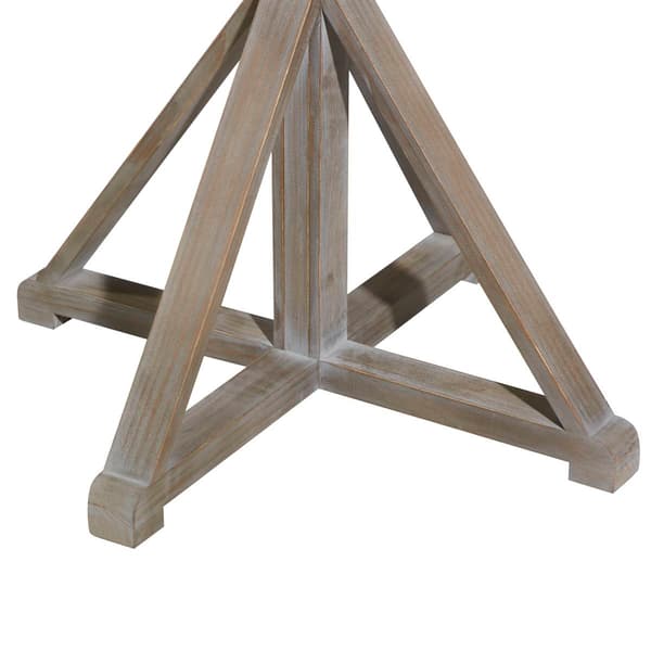 9th & Pike&#174; Brown Wood Farmhouse Accent Table