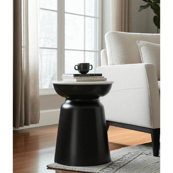 Sagebrook Home 20in. Modern Contemporary Marble Top Accent Table