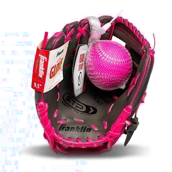 Franklin&#40;R&#41; 9.5in. RTP Teeball Glove & Ball Combo - Left Hand - image 