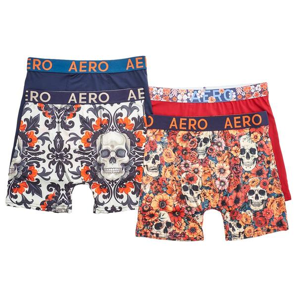 Mens Aeropostale 4pk. Flower Boxer Briefs - image 