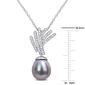 Gemstone Classics&#8482; Tahitian Pearl & Diamond Drop Pendant - image 3