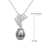 Gemstone Classics&#8482; Tahitian Pearl & Diamond Drop Pendant - image 3