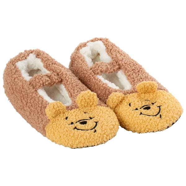 Womens Disney Winnie the Pooh Plush Slipper Sock