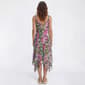 Womens Nina Leonard Fit & Flare Chiffon Patterned Hanky Hem Dress - image 2