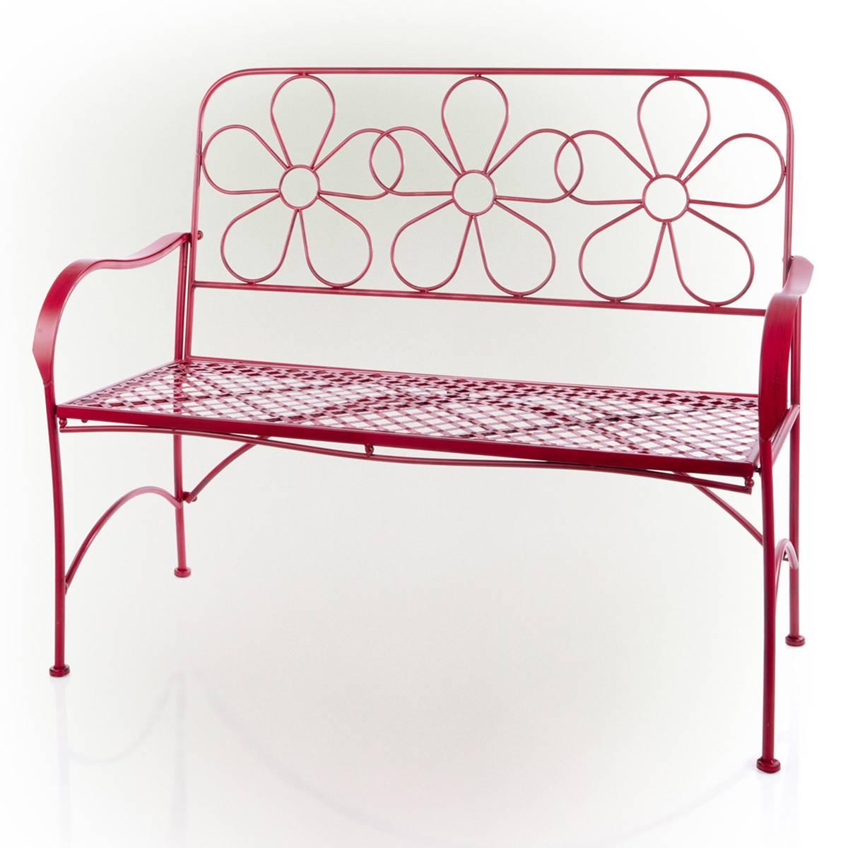 Open Video Modal for Alpine Daisy Backrest Metal Garden Bench