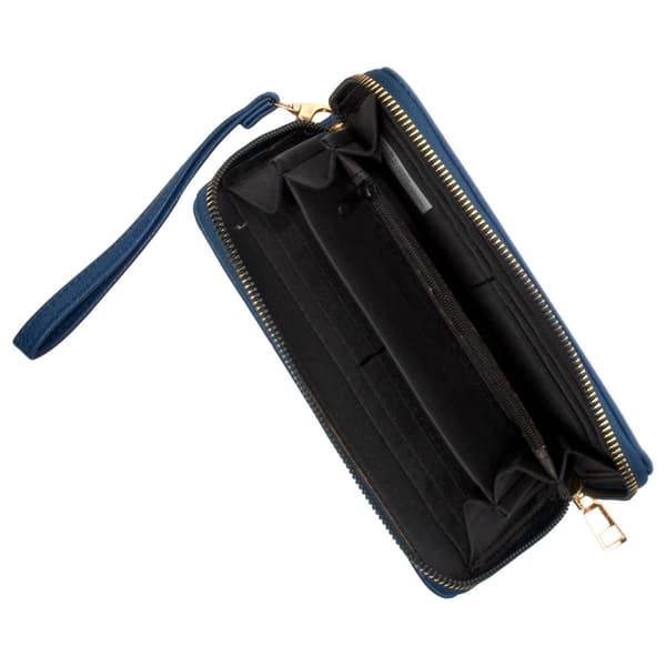 Sasha Distressed Large Zip-Around Wristlet