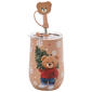Home Essentials Teddy Bear Wine Tumbler with Sipper Straw - image 1