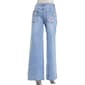 Juniors YMI® Joey Low Rise Wide Leg Jeans w/ Star Patches - image 3