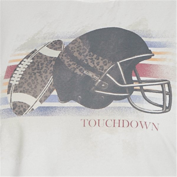 Plus Size Ruby Rd. Game of Luxe Football Graphic Terry Sweatshirt