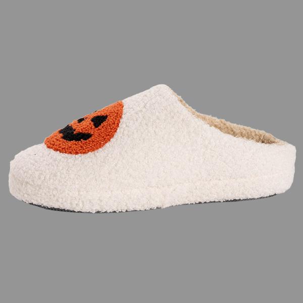 Womens MUK LUKS® Halloween Punch Needle Jack-O-Lantern Slippers
