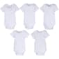 Baby Unisex (0-9M) MiracleWear 5pk. White Bodysuits - image 1