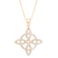 Accents by Gianni Argento Diamond Plated Irish Love Knot Pendant - image 1
