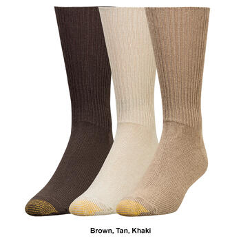 Mens Gold Toe® 3pk. Acrylic Fluffies® Crew Socks - Boscov's