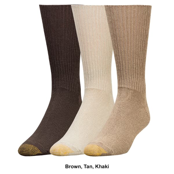 Mens Gold Toe® 3pk. Acrylic Fluffies® Crew Socks