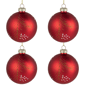 Northlight 4ct. Glittered Pine Needle Christmas Ball Ornaments - image 2