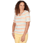 Womens Hearts of Palm Fun in the Sun Stripe Blouse - image 3