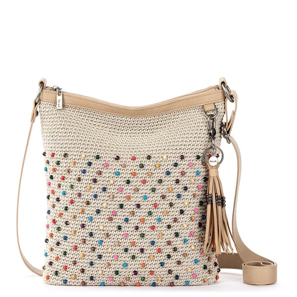 The Sak Lucia Crochet Crossbody - Ecru Multi Beads - image 