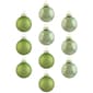 Northlight Seasonal 10ct. Grass Green Glass Christmas Ornaments - image 1