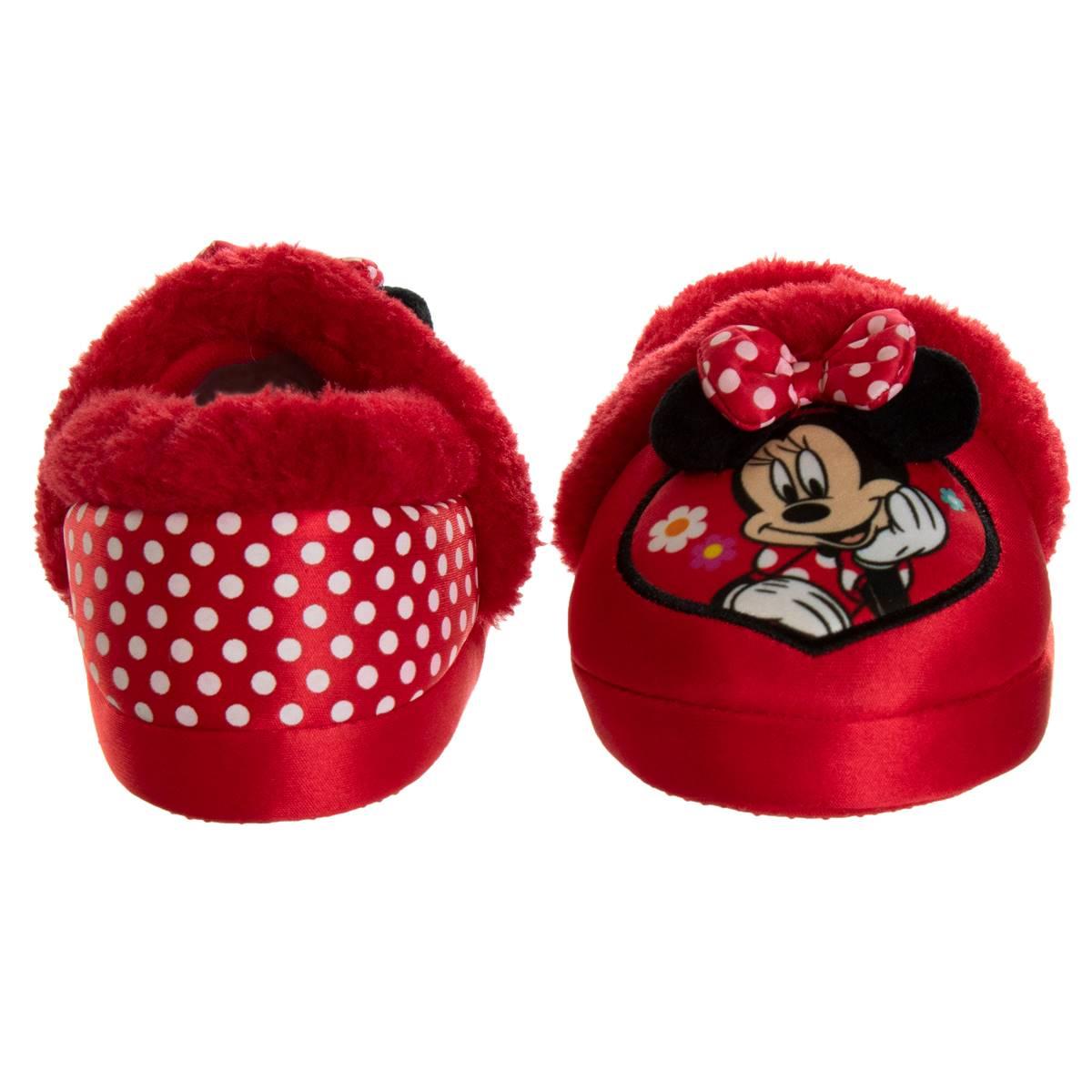 Little Girls Disney Minnie Mouse Dots Slippers